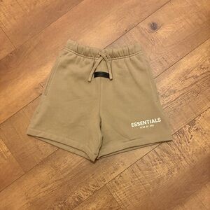 Fear of God Essentials Kids Beige Shorts